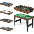 Multi Game Table 10 in 1 Combo Game Table with Foosball Hockey Pool Ping Pong Shuffleboard Bowling and 4 Board Games Versatile