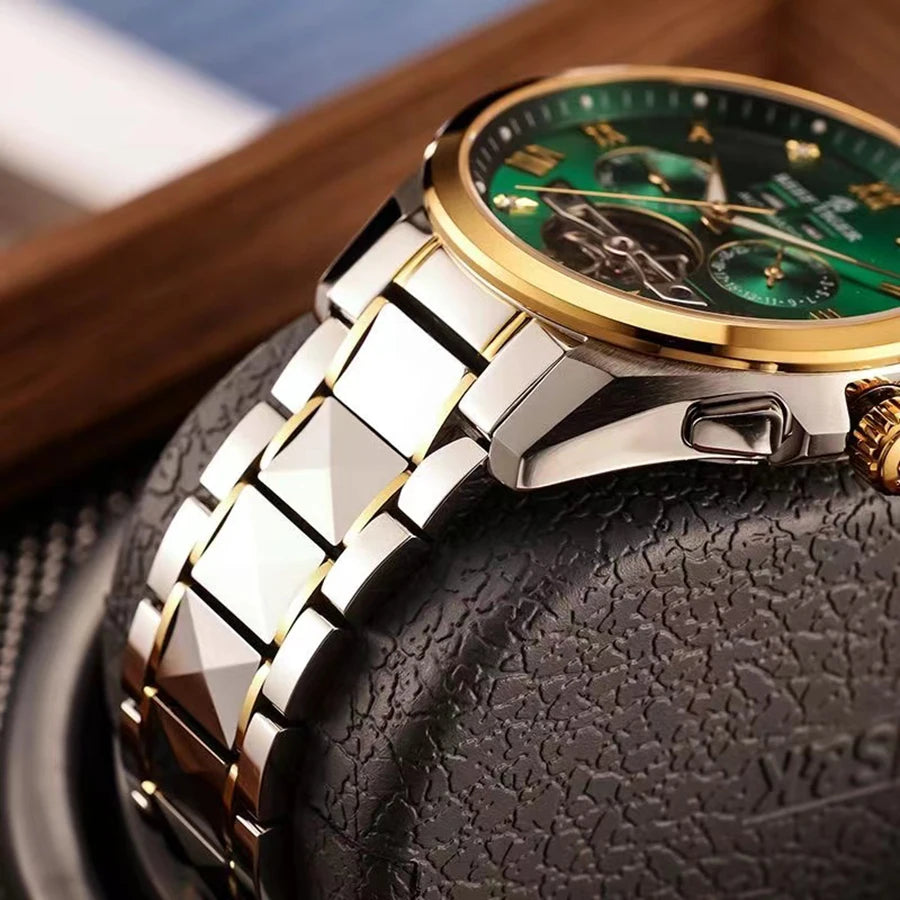 reef tiger Men's Automatic Mechanical Watch, Men's Casual Business Wristwatch RGA8235