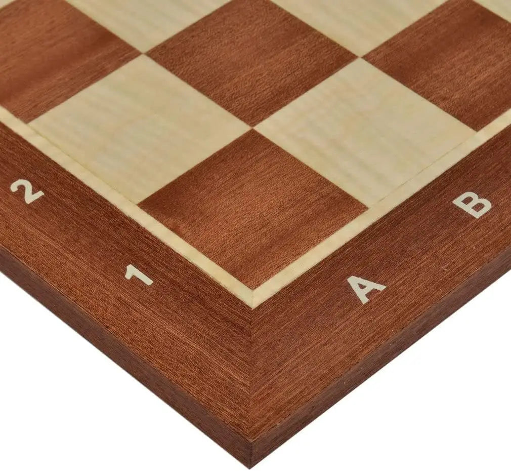 Professional Tournament Wooden Chess Boards, No. 6 - Inlay (2.25', Notation)
