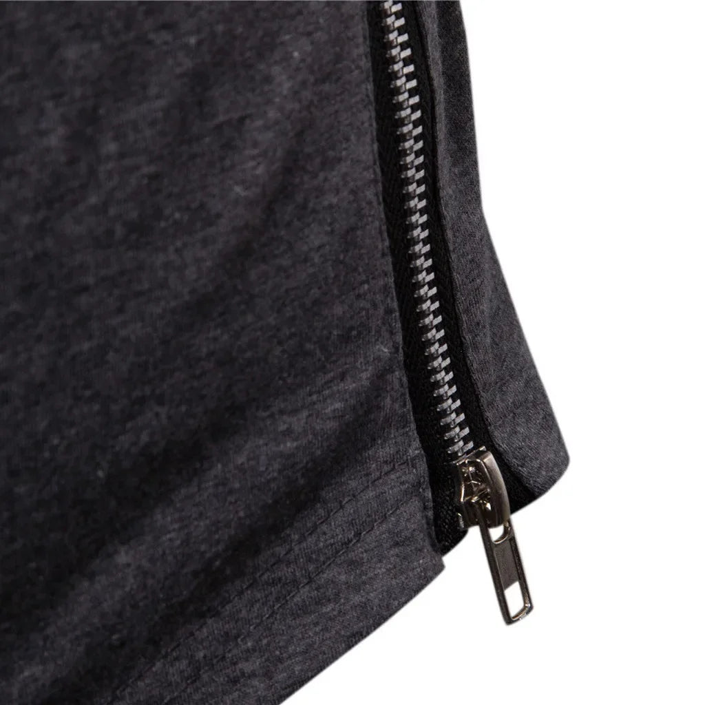 New Embroidery Turtleneck Sweatshirt For Men Japanese Ninja Hoodies Autumn Hip Hop Fleece Pocket Streetwear Oversized Y2K Hoody