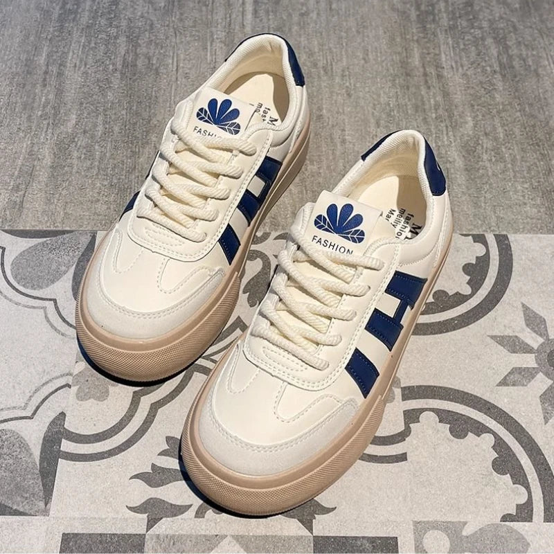 Casual Women's Sneaker Shoes Comfortable flat shoes zapatos de mujer Women's Vulcanize Shoes Design Round Toe Lace Up Sports