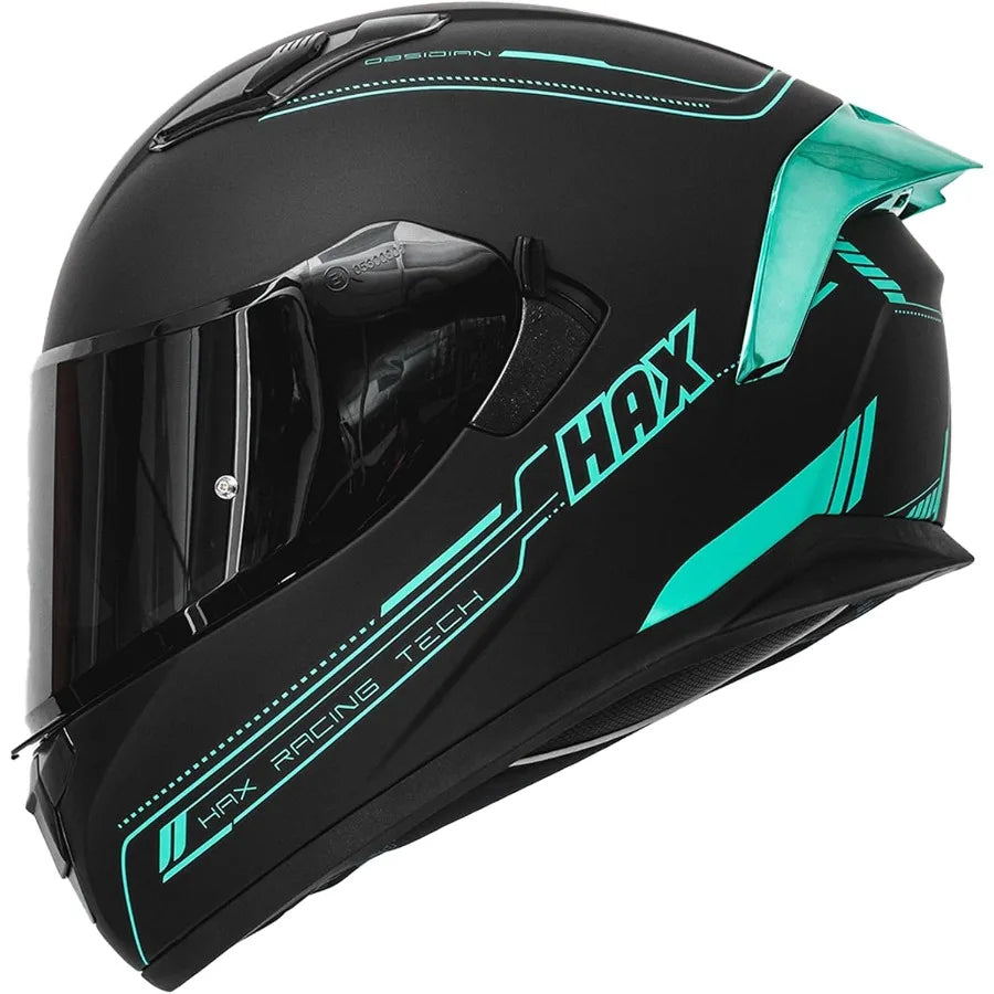 Full face dual visor adult motorcycle helmet designed for street and sport biking featuring Pinlockready lens compatibility DOT