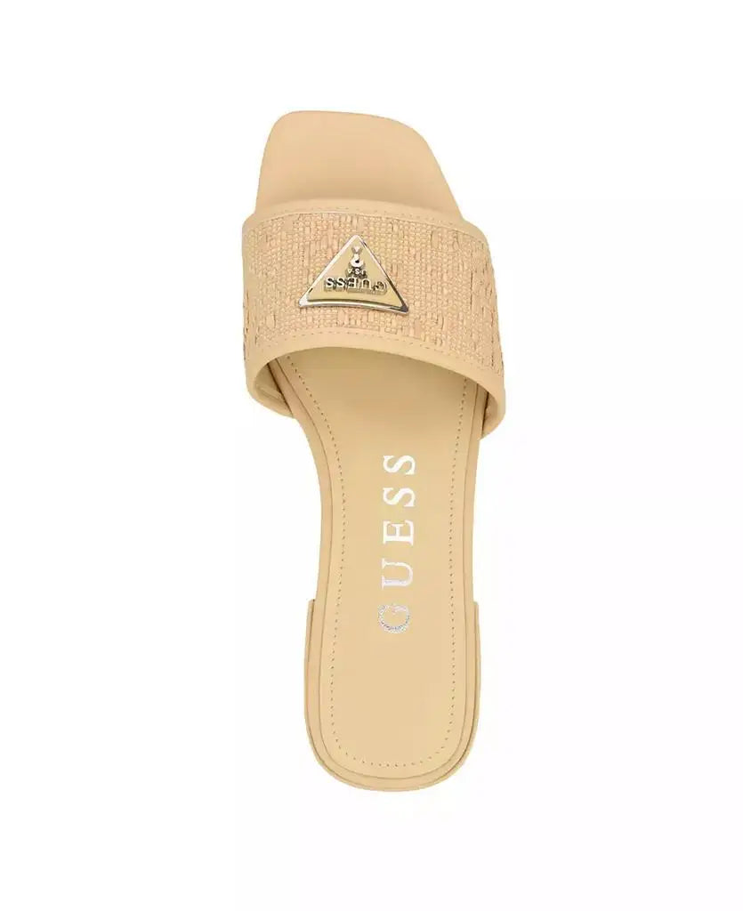 GUESS | Women's Tamsea One Band Square Toe Slide Flat Sandals