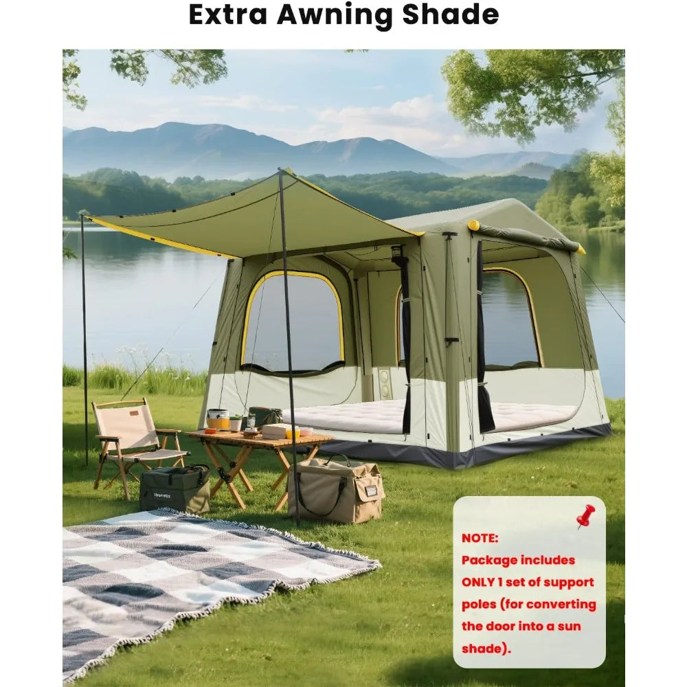 Inflatable SUV Tents for Camping, Pop Up Car Tent, Large SUV Tent Attachment for Camping, 2 in 1 Inflatable Tents Attach to Back