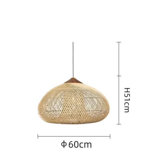 Southeast Asian Vintage Pendant Lights Hight Quality Rattan Lamps Dining Room Restaurant Kitchen Light Fixtures Loft Luminaries