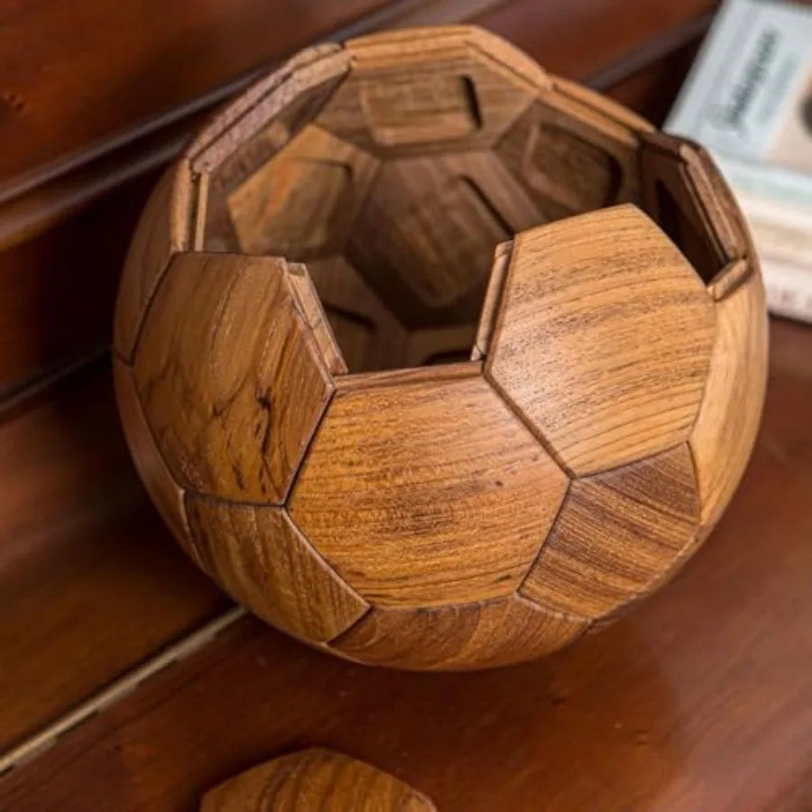 3D Wooden Soccer Puzzle Handmade DIY Football Puzzle Gift for World Cup Souvenirs Luxury Home Decoration Ball Ornaments Decor f