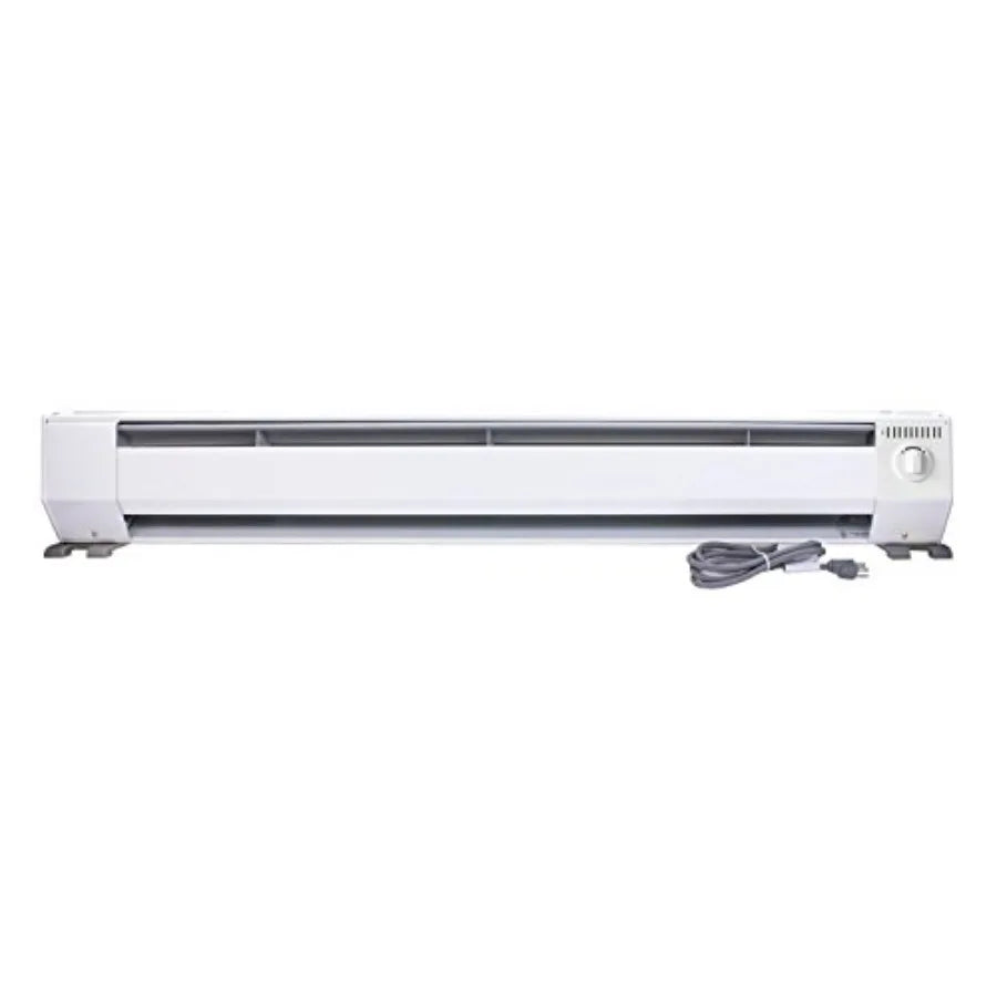 KPH1210 3-Foot Portable Baseboard Heater 1000W/ 120V White for Efficient Room Heating in Living Rooms Bedrooms and Home Offices