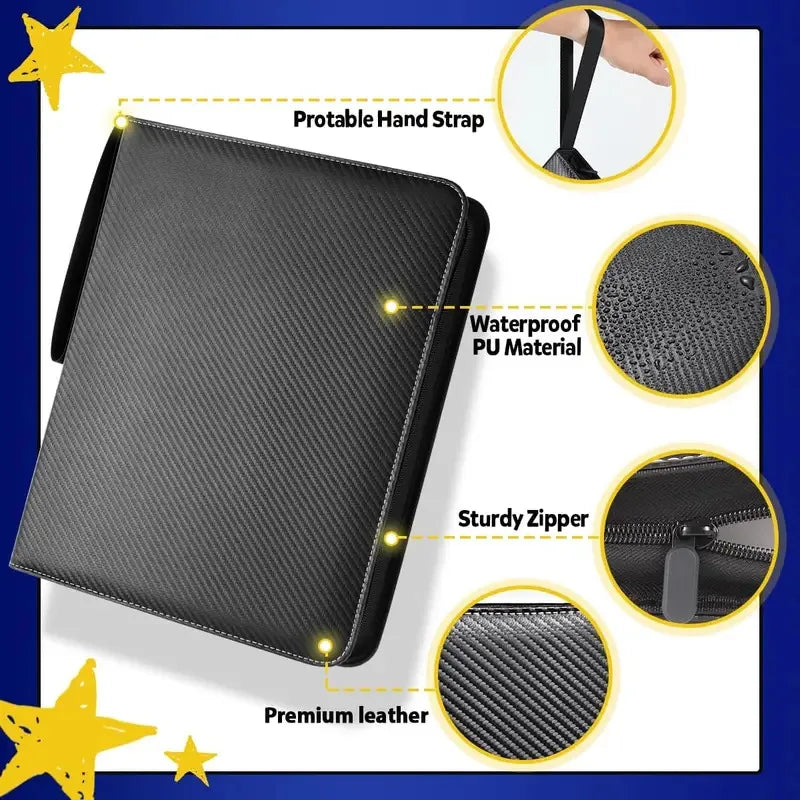 900 Pocket Zipper Card Binder - Double Sided TCG/CCG Card Holder, Portable Storage Case with Zipper2026