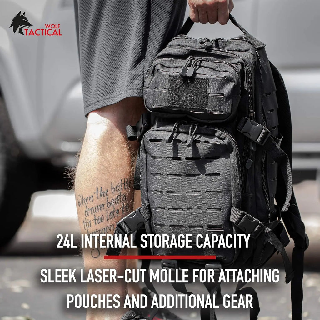 Molle Backpack Small Tactical Backpack Small Concealed Carry Backpack CCW Backpack Bug Out Bag 24L EDC Daypack