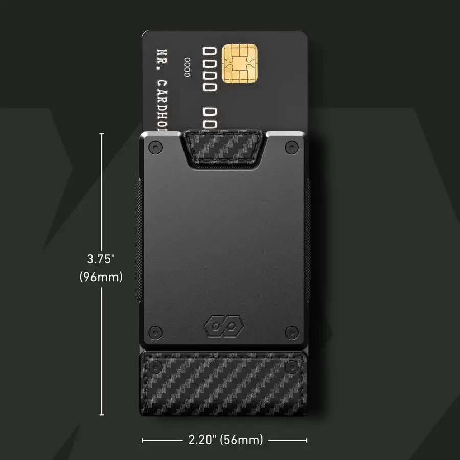 Slim Minimalist Wallets for Men Leather amp Metal RFID Wallet Front Back Pocket Gift Box Veteran Owned