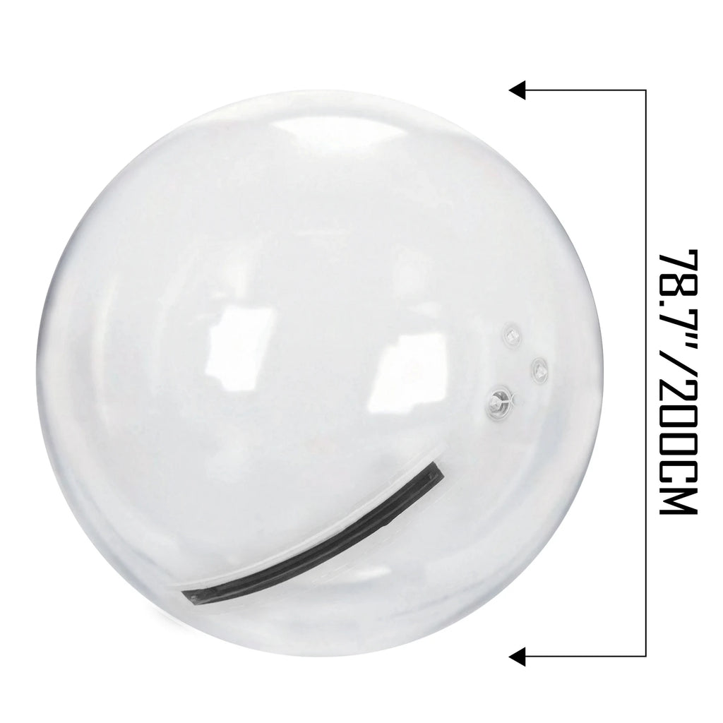 SucceBuy 2M Water Walking Ball with Air Blower Pump Inflatable PVC Zorb Ball Waterproof for Amusement Park Swimming Pool