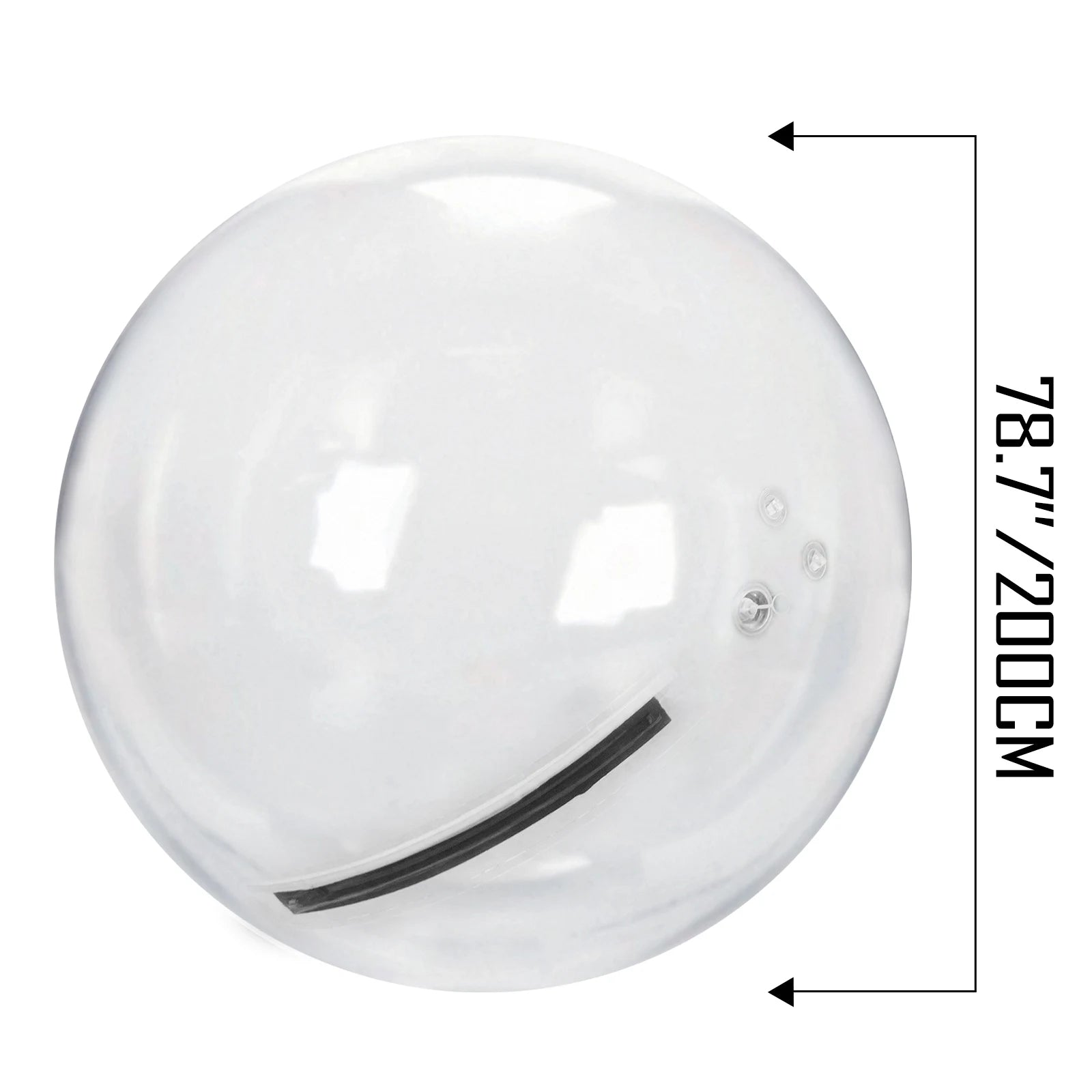 SucceBuy 2M Water Walking Ball with Air Blower Pump Inflatable PVC Zorb Ball Waterproof for Amusement Park Swimming Pool
