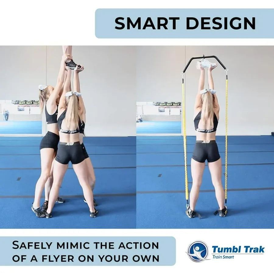 Stunt Double Resistance Band Cheerleading Base Trainer