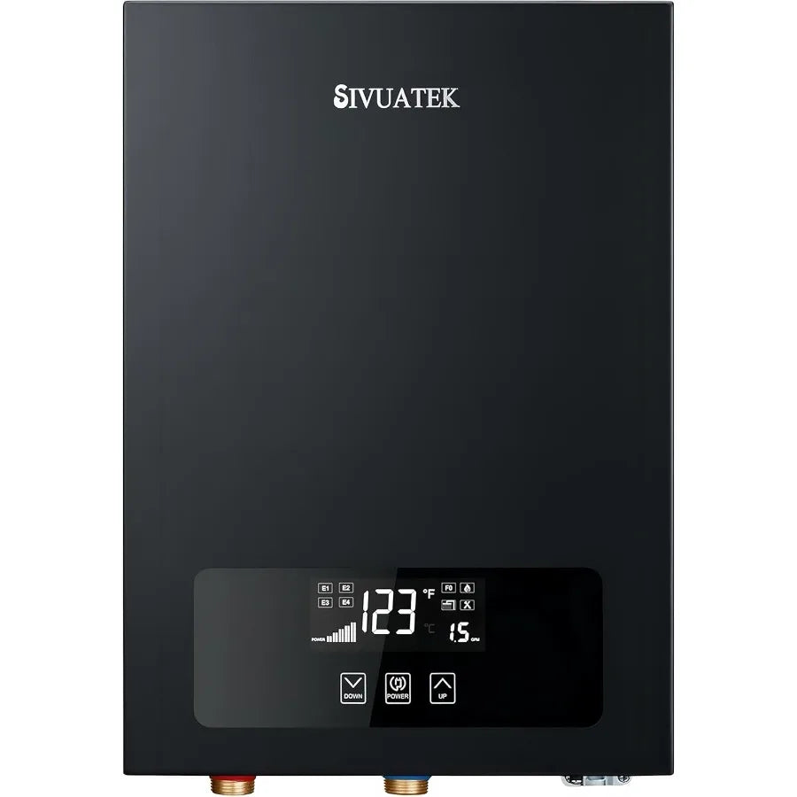 Electric Tankless Water Heater 14kW 240V - On-Demand Hot Water for Whole House - ETL Certified Self Modulating - Compact Design