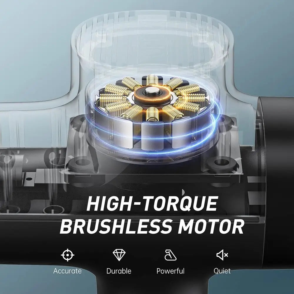 M3 Pro 2 Massage Gun Deep Tissue Percussion Muscle Massager for Workout, Handheld Percussive Therapy Fascia Gun for Athletes Fas