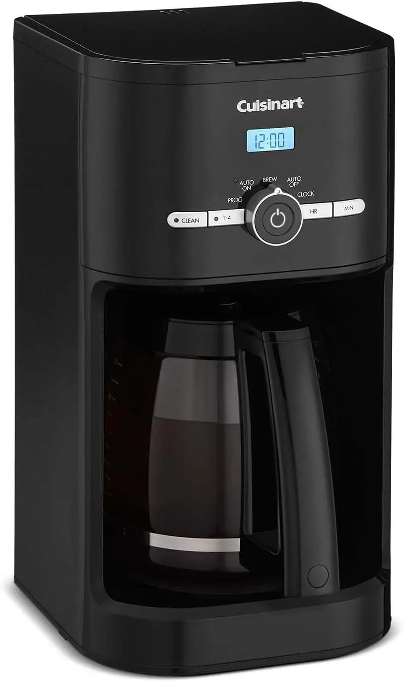 Premium 12-Cup Automatic Coffee Maker with Programmable Timer, Black, Energy-Efficient Design for Home or Office Use