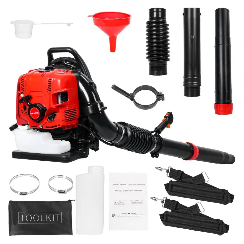 75.6CC 4-Stroke Backpack Gas Leaf Blowers Gas Powered Snow Blower Up to 900 CFM and 210 MPH, Variable Speed,Cruise Control Tools