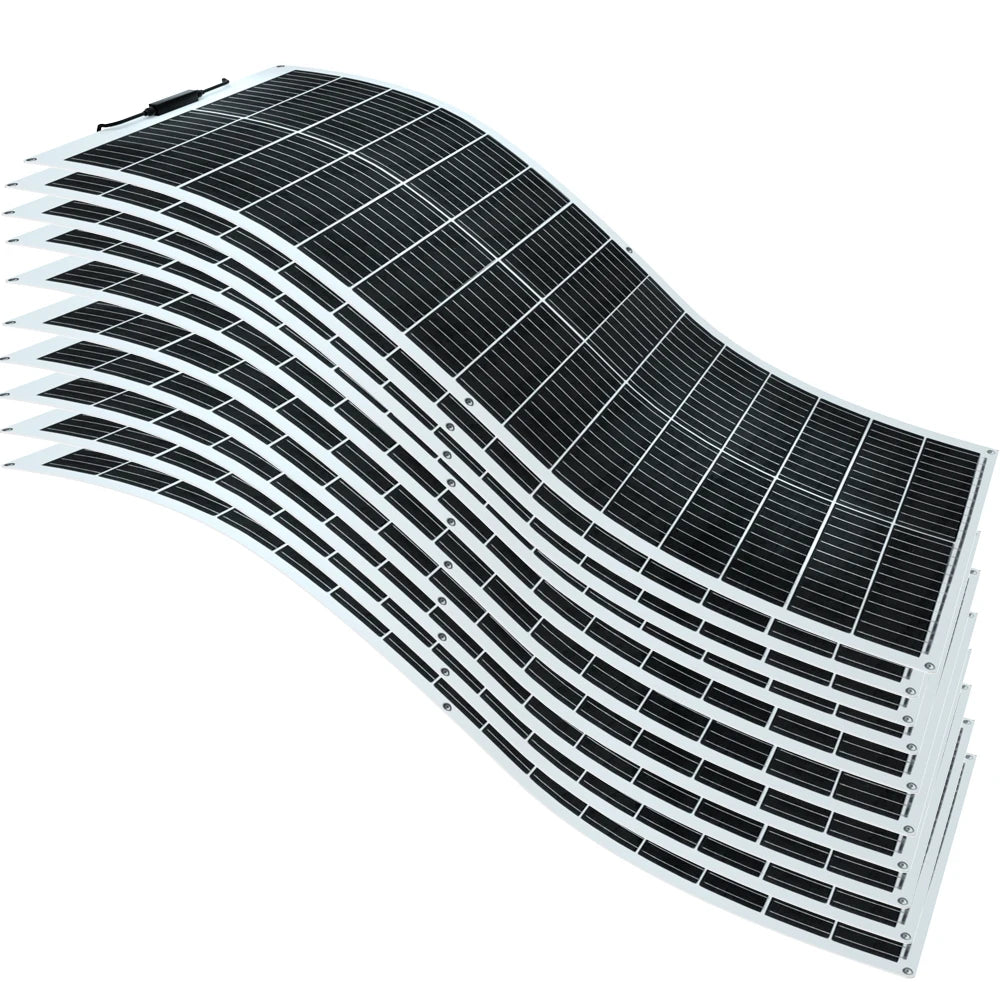 100W Flexible Solar Panel with High Efficiency Solar Modules, IP68 Waterproofing, Ideal for Off-Grid Solar Panel PV 100W-1000W