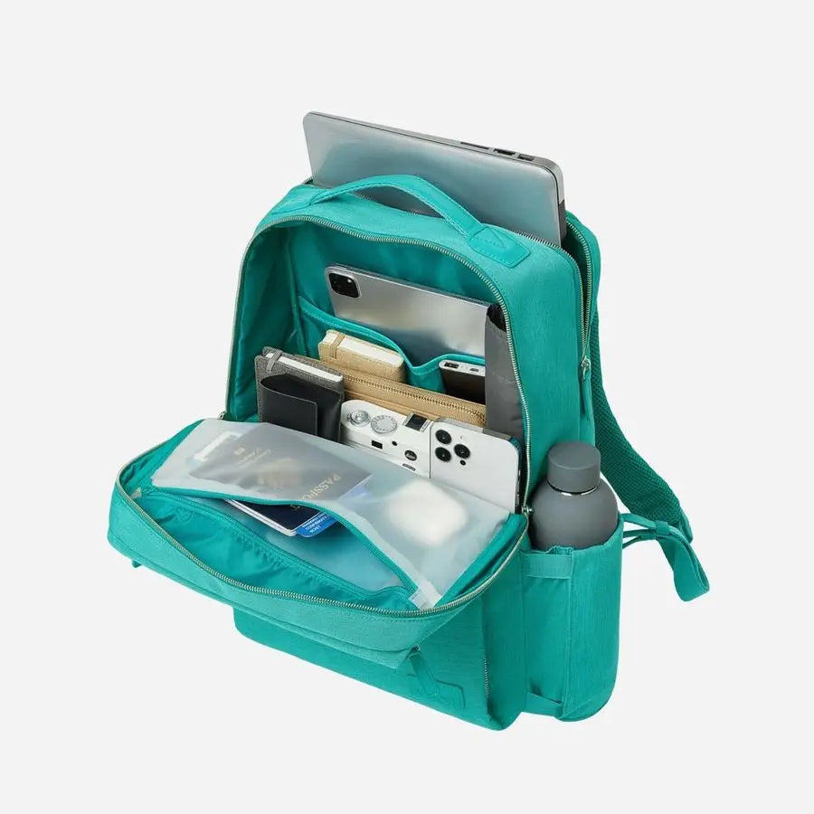 Pro 15 Smart Backpack with USB Charging 16 Laptop Backpack, 20L Daily Backpack for Travel, Everyday, or Work Teal