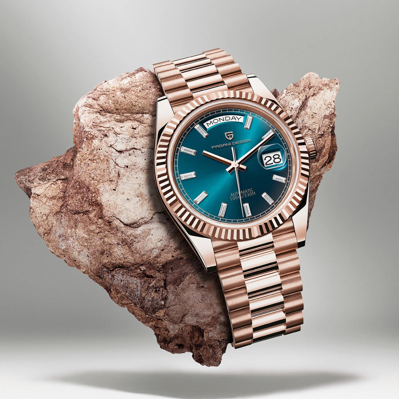 PAGANI DESIGN DD40 Men's Watches 2026 Top Luxury Rose Gold Watch For Men Automatic Mechanical Wristwatches Waterproof Gift Clock