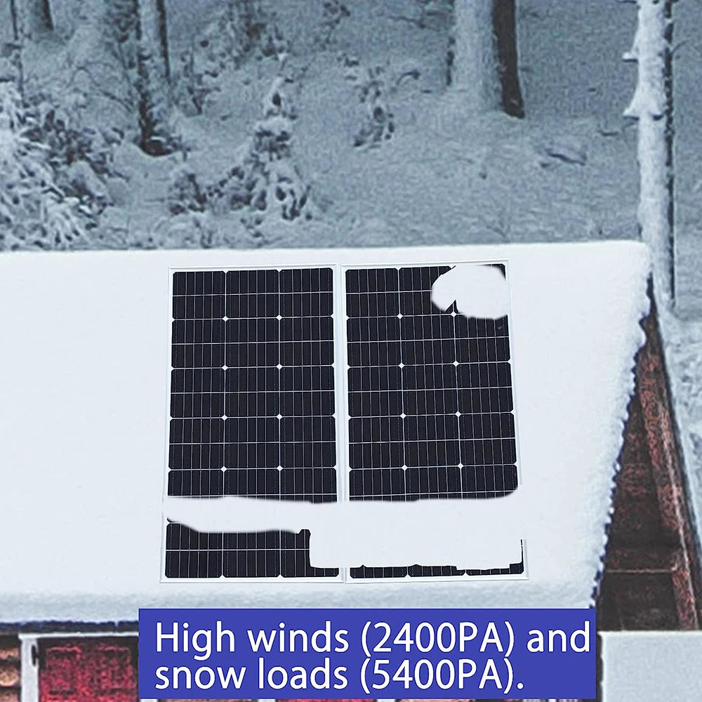 Rigid 1000W 600W 500W Solar Panel Photovoltaic Module 400W 300W 200W 100W 19.8V Monocrystalline Solar Panels Battery Charger