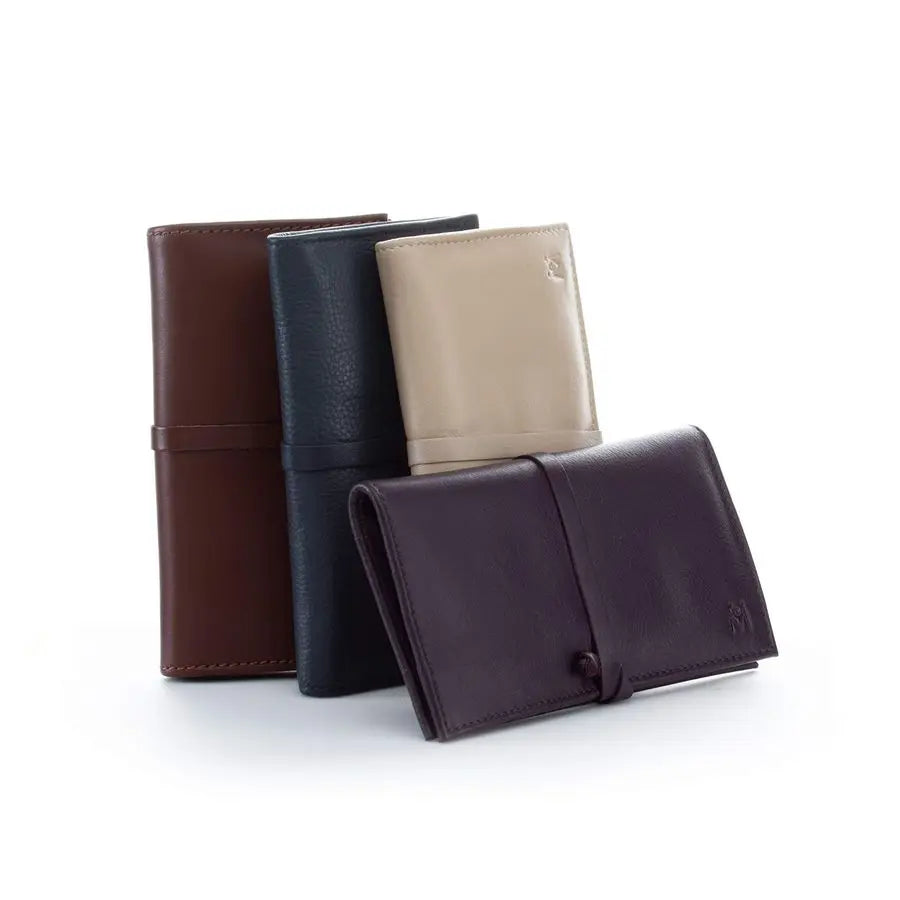 8pc Manicure amp Pedicure Set in Beige Leather Case Made in Germany, FINOX Stainless Steel Tools Professional Cuticle and Nail C