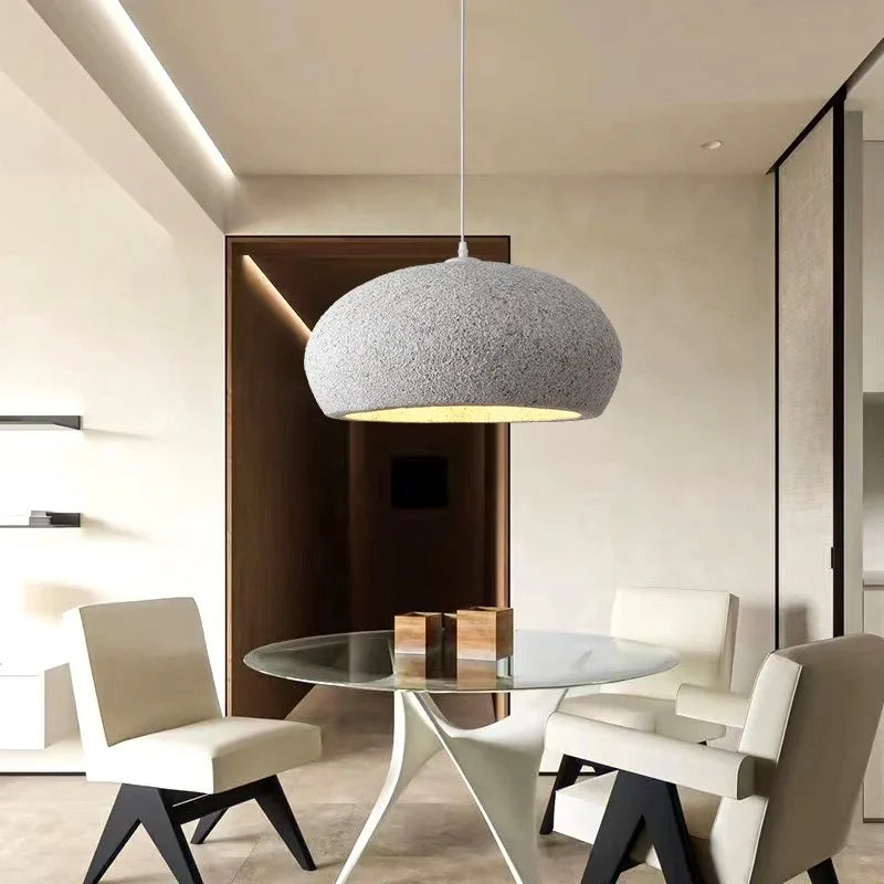Nordic Wabi Sabi Pendant Lamps Dining Room Lighting Modern Living Room Bedroom LED Ceiling Chandelier Loft Lustre Hanghing Lamps