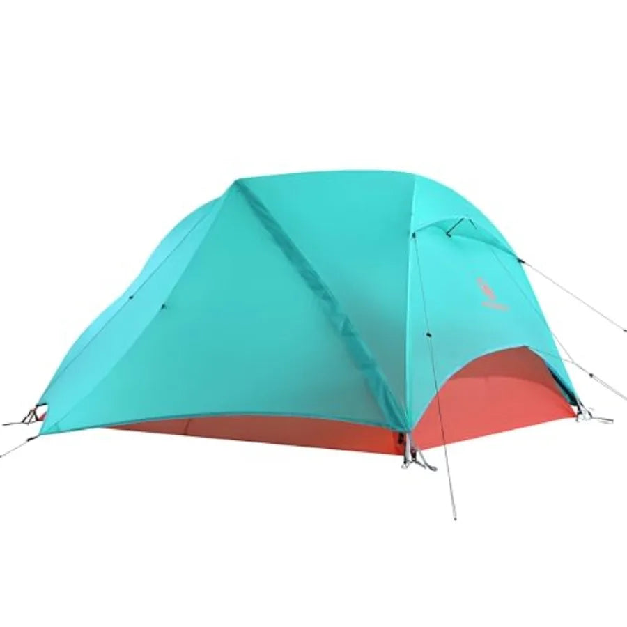 Backpacking 2 Person Ultralight Tent Freestanding 3Season Waterproof Double Doors Horizon Lite 2 Seafoam Blue