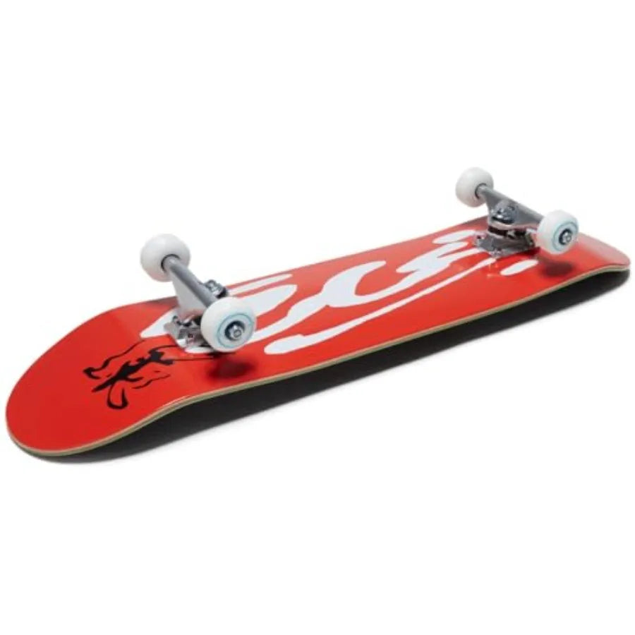 Ink Blot Logo Skateboard Complete - Red - 7.75"