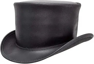 American Hat Makers El Dorado Top Hat – Leather Hat for Men & Women
