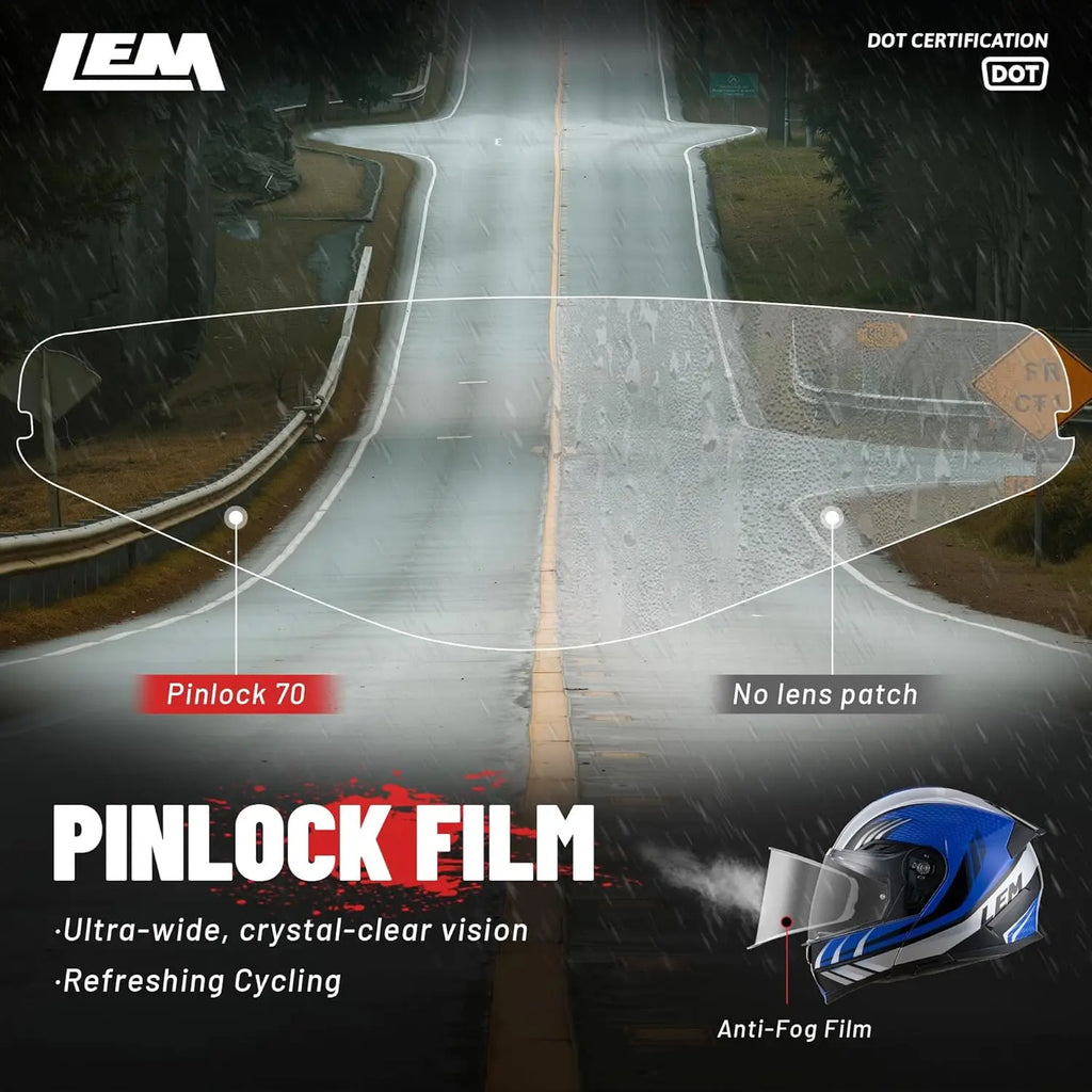 Modular Motorcycle Helmets Fiberglass Full Face Motorcycle Helmet Flip Up for Touring DOT Certified Release Sun Visor Removable