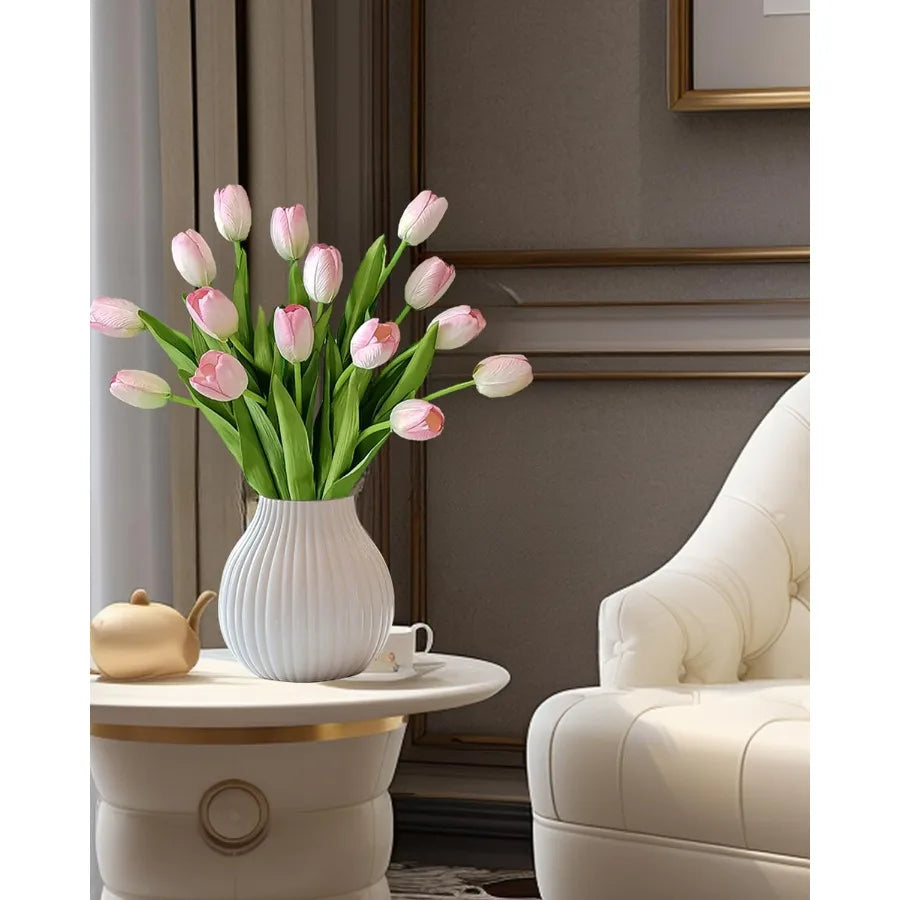 12pcs Pink Artificial s Real Toh Silk Faux Flowers 13.8 Inch Stems for Wedding Home r Mother's Day Easter Gifts Table Centerpie