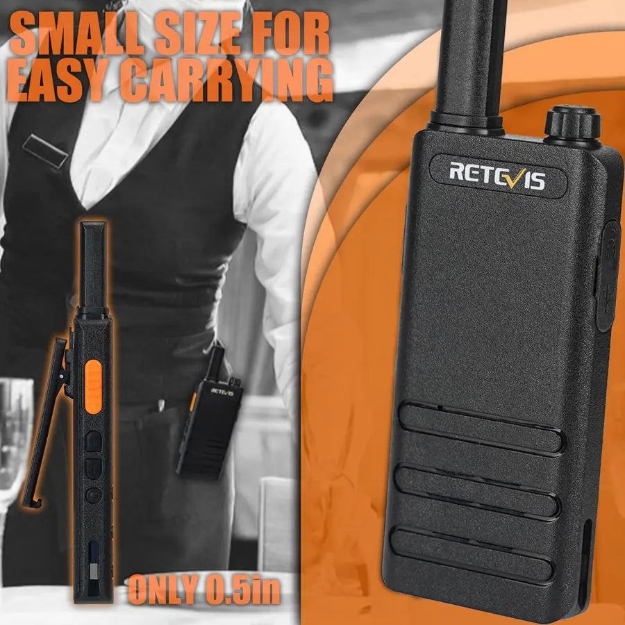 RT22P Walkie Talkies,New Version of RT222.0,Portable FRS TwoWay Radios,Compact,1620mAh Battery,2 Way Radio Walkie Talkie for Com
