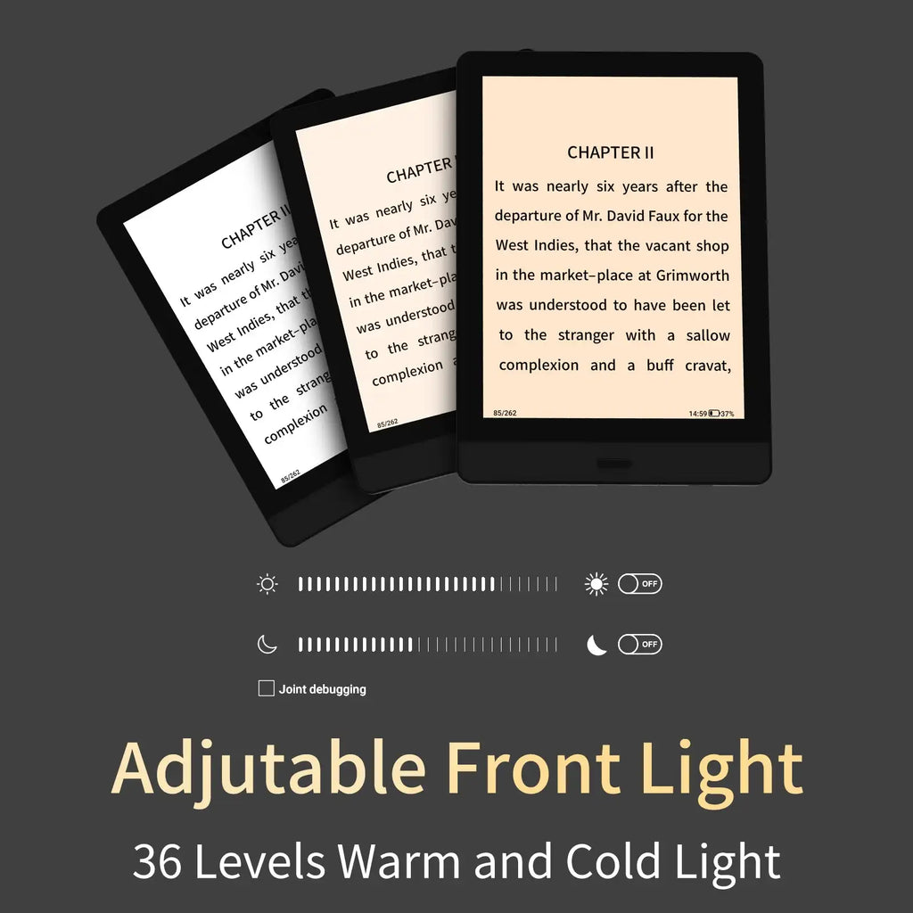 Bigme Read 6-inch e-paper book, 36-level front light, Android open system, Google Play & Kindle Supported, Mini portable ereader