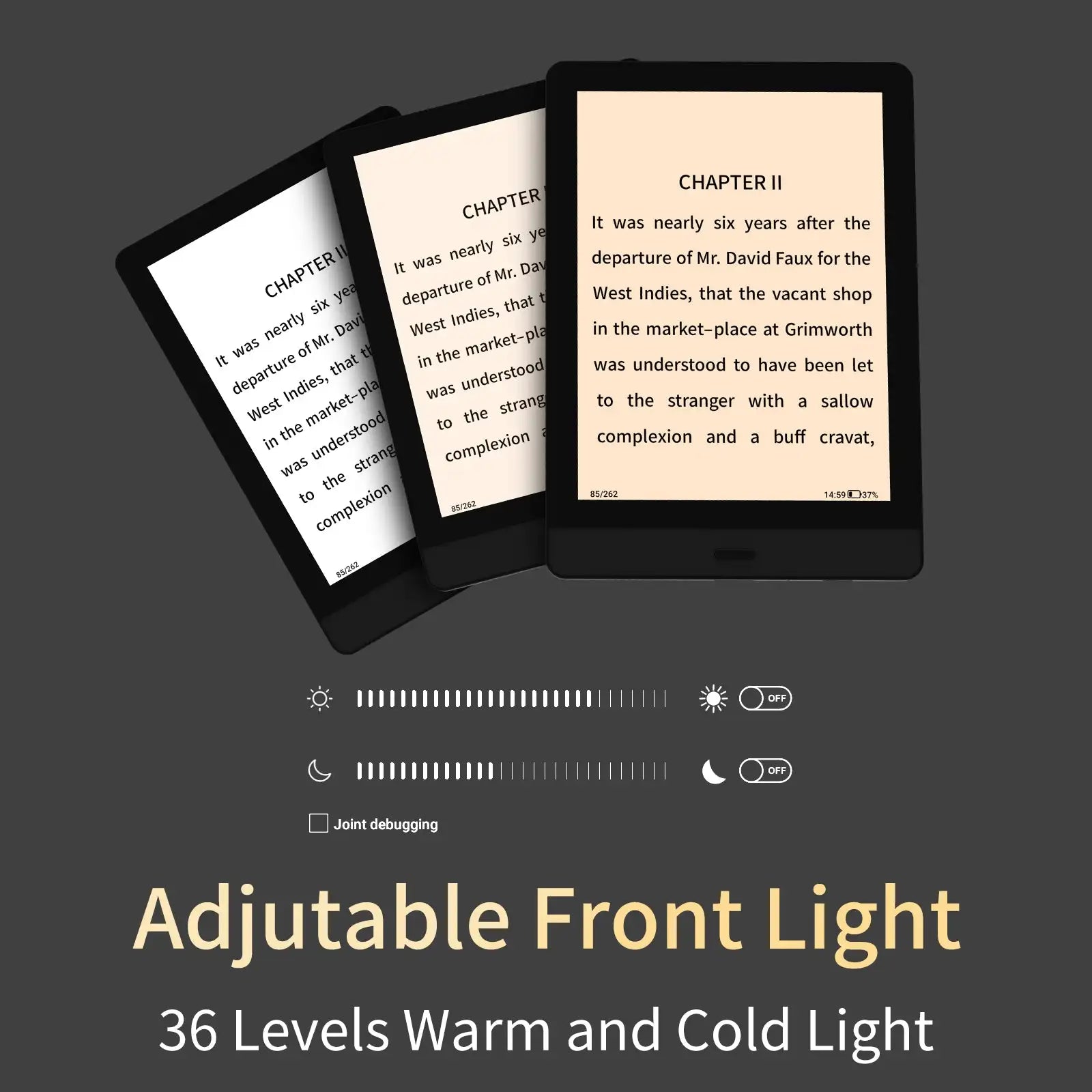 Bigme Read 6-inch e-paper book, 36-level front light, Android open system, Google Play & Kindle Supported, Mini portable ereader