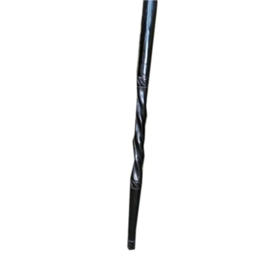 African Pure Ebony Traditional Walking Cane Wooden Sculpture Status Stick Pointing Stick Maasai Stick