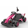 Electric Go Kart for Kids Electric Drift Kart Outdoor Race Toy 24V Ride On Toy Drifting Car with 2x200W Motors for 6+ Years Old