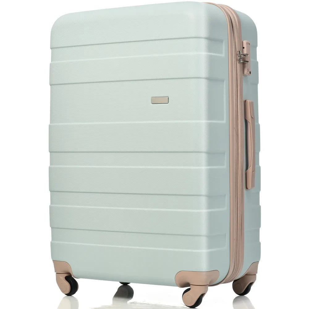 Luggage Sets New Model ABS Hardshell 3pcs Clearance Luggage Hardside Lightweight Durable Suitcase Sets Spinner Wheels Suitcase