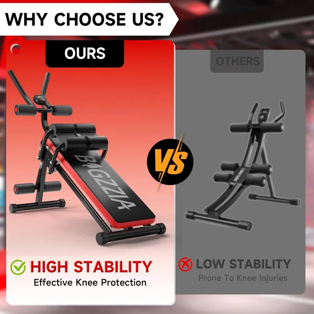 Folding abdominal trainer, adjustable abdominal trainer, abdominal core