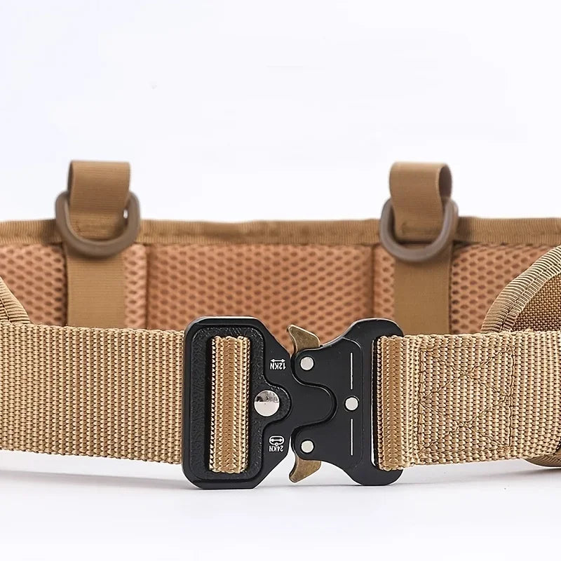 Men's Outdoor Hunting Tactical Belt Multi-Function Buckle Nylon Belt High Quality Outdoors Sport Canvas Belt