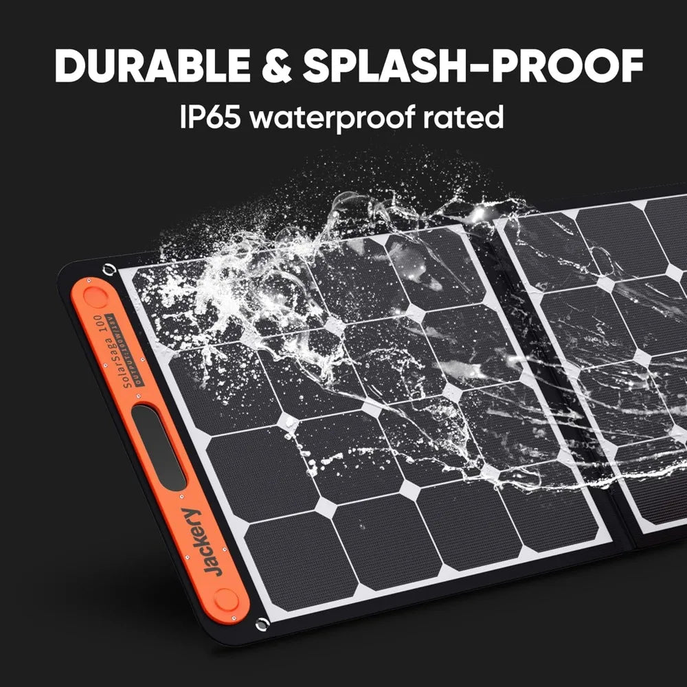 Jackery SolarSaga 100W Foldable Solar Panel for Explorer Series Power Stations 240/300/500/1000/1500