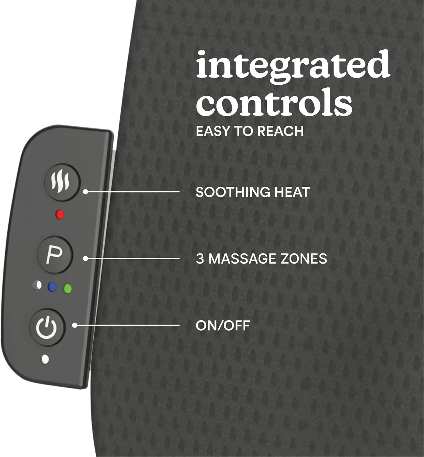 Ultra Slim Shiatsu Massage Cushion with Heat – Full Back Coverage, Deep Kneading, 3 Zone Control, Portable Design