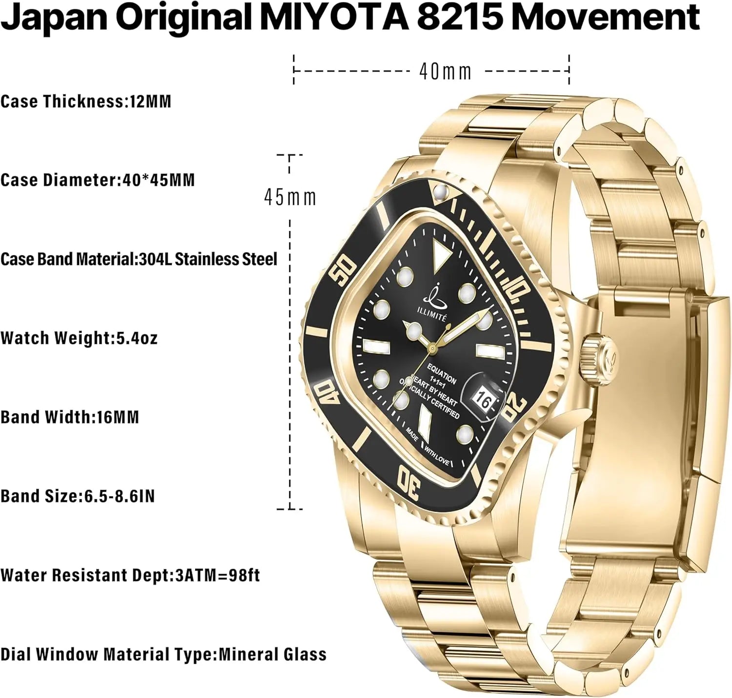 Automatic Self-Winding Mechanical Watch for Men and Women, Waterproof Stainless Steel Surrealist Design