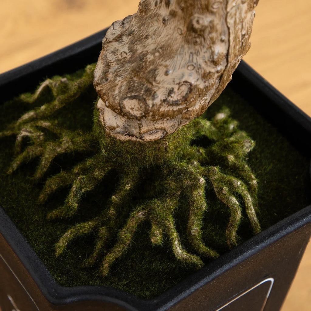 30" Artificial Cedar Bonsai Tree w/517 Lvs in Square Black Vase.