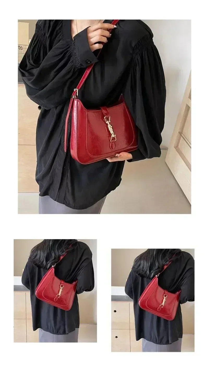 Luxury Brand Purses and Handbags Designer Leather Shoulder Crossbody Bags for Women Fashion Underarm Sac A Main BG7