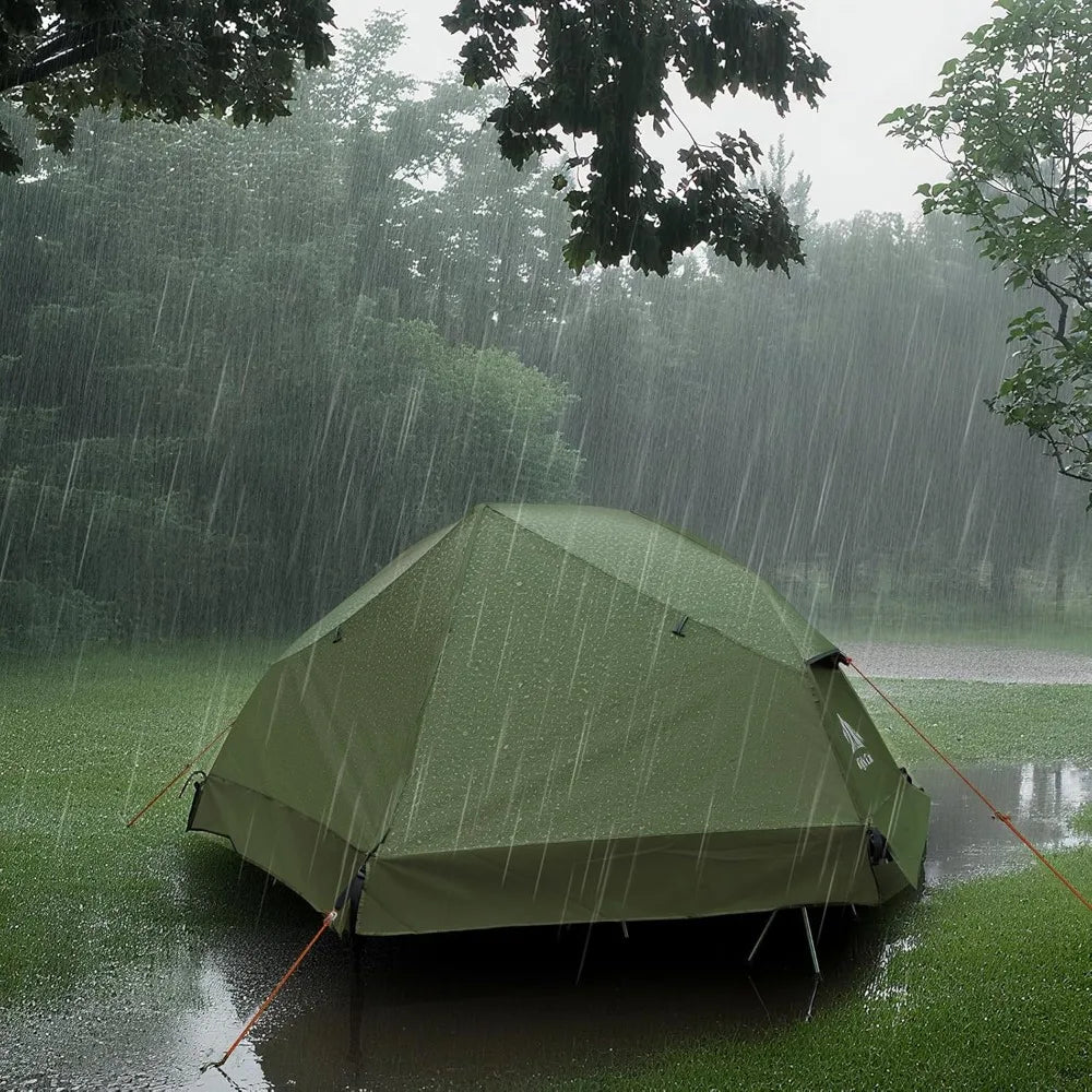 CQ Camping Cot Tent - Waterproof 1-Person Off-Ground Combo Cot Bed for Adults Portable Easy Set-up Tent