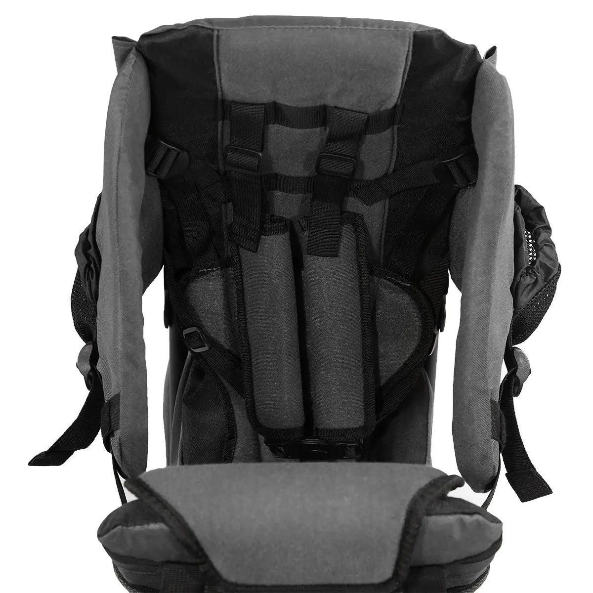 Baby Backpack Carrier, Grey, Toddler Hiking Backpack with Comfortable Seat, Adjustable Straps & Belt, Foldable Frame