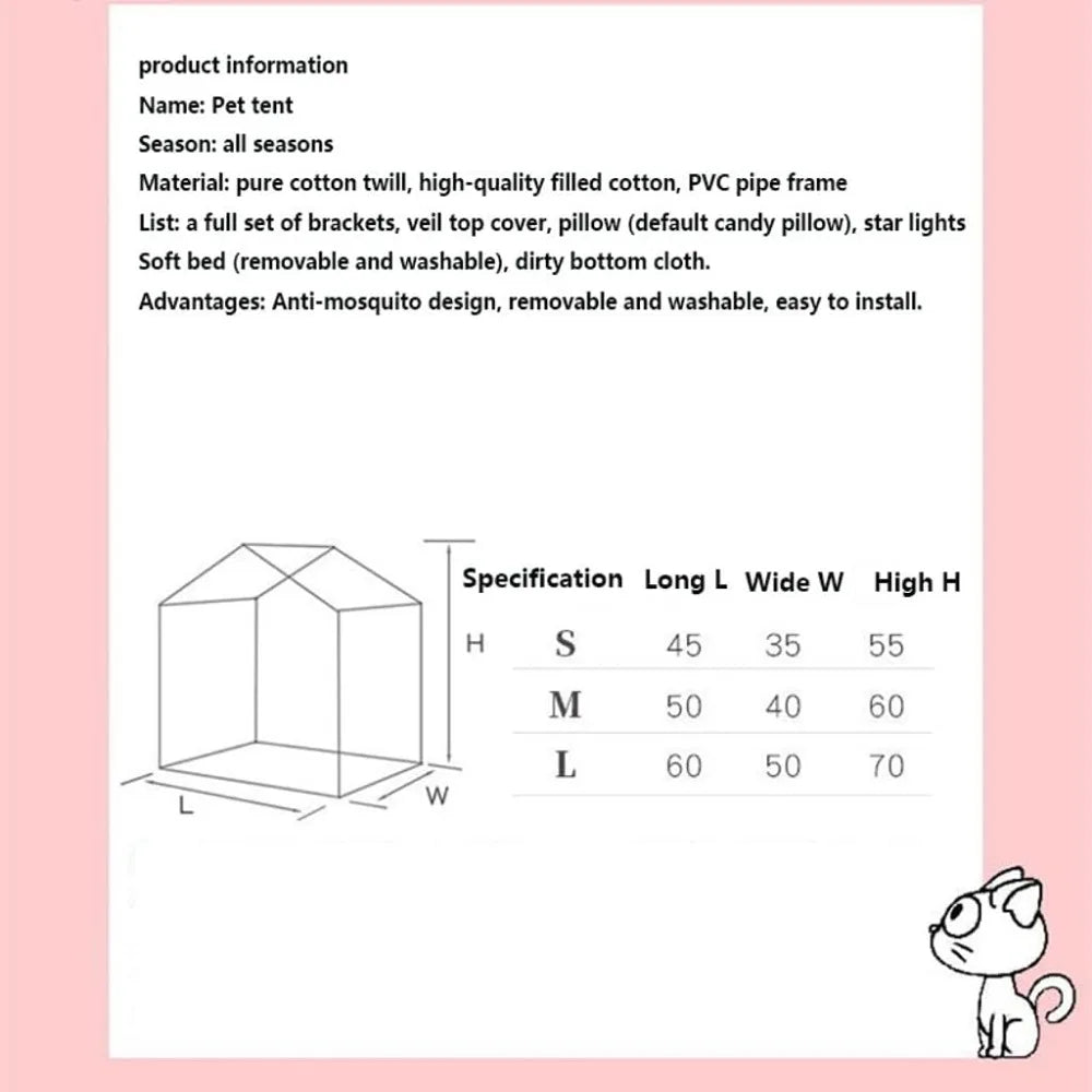 Luxury Pet Bedding with Warmth for Cats and Dogs, Elevated Sleep Solutions, Winter Comfort, Starry Night Design, Easy Litter Acc