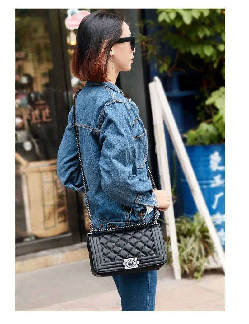 Shoulder Bag Chains Messenger Fashion Girl Designer Handbag Fashion Underarm Bag Personality Small Square Women Bag BC6-1