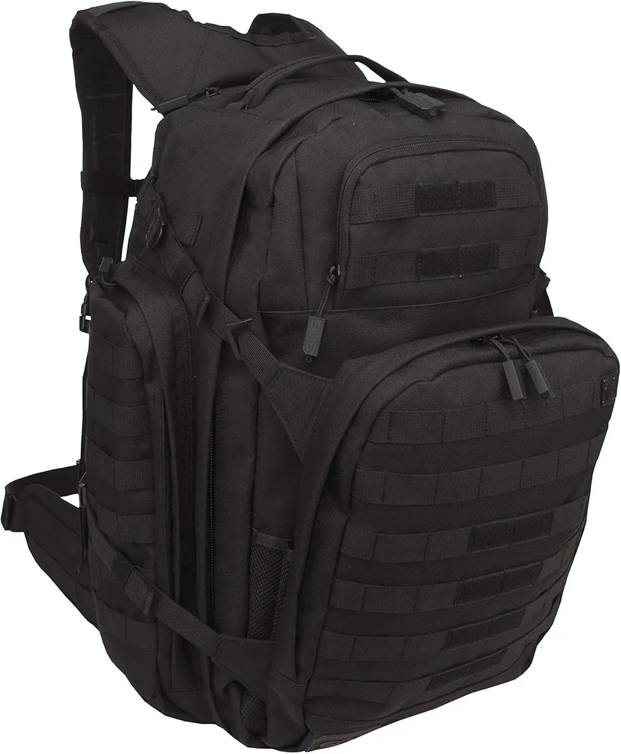 Barrage Tactical Internal Frame Backpack, 64.3-Liter Storage, Black